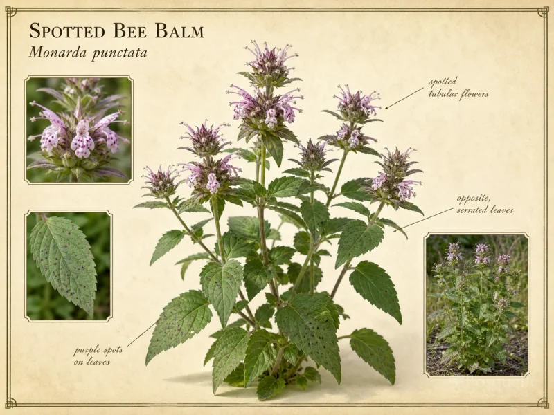 Spotted Bee Balm (Monarda punctata)