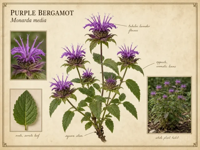 Purple Bergamot (Monarda media)