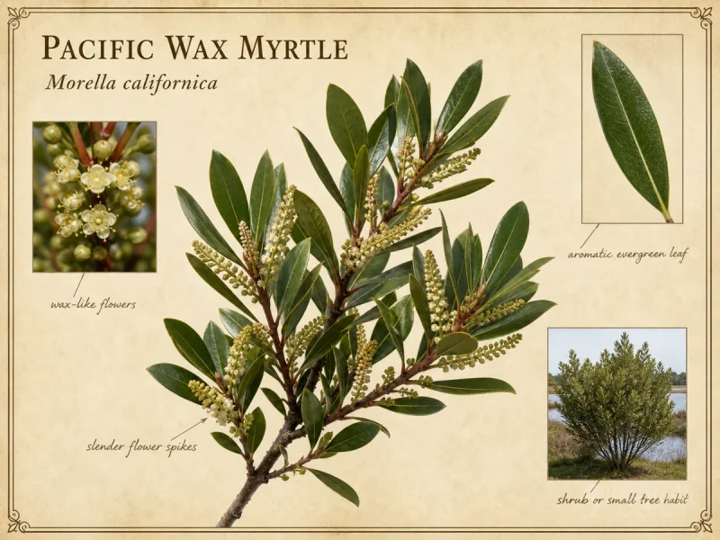 Pacific Wax Myrtle (Morella californica)