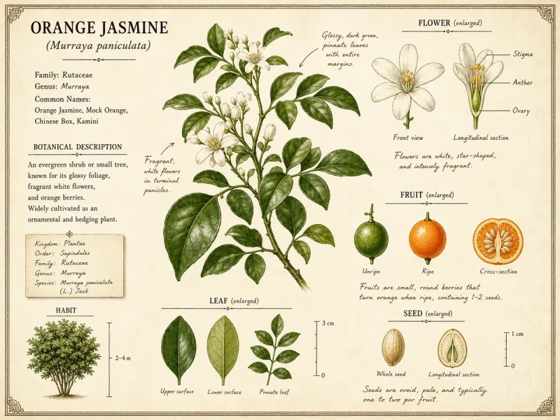 Orange Jasmine (Murraya paniculata)