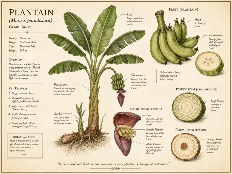 Plantain (Musa x paradisiaca)