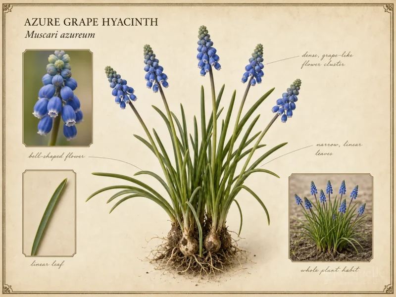 Azure Grape Hyacinth (Muscari azureum)