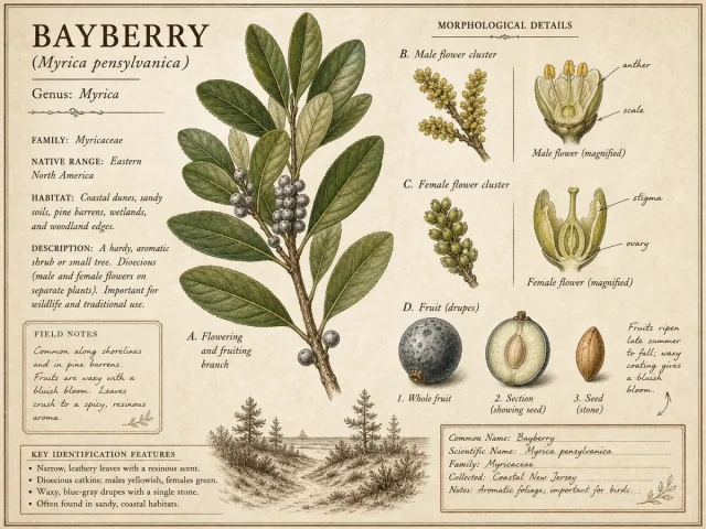 Bayberry (Myrica pensylvanica)