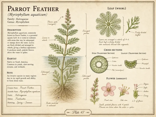 Parrot Feather (Myriophyllum aquaticum)