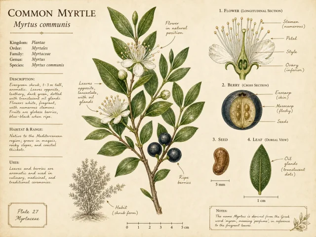 Common Myrtle (Myrtus communis)