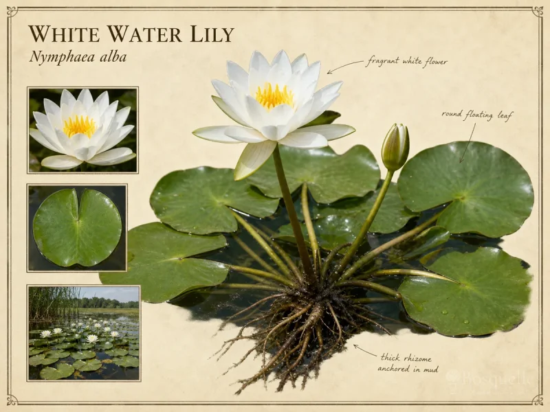 White Water Lily (Nymphaea alba)