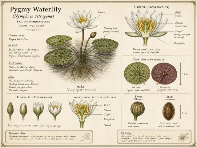 Pygmy Waterlily (Nymphaea tetragona)