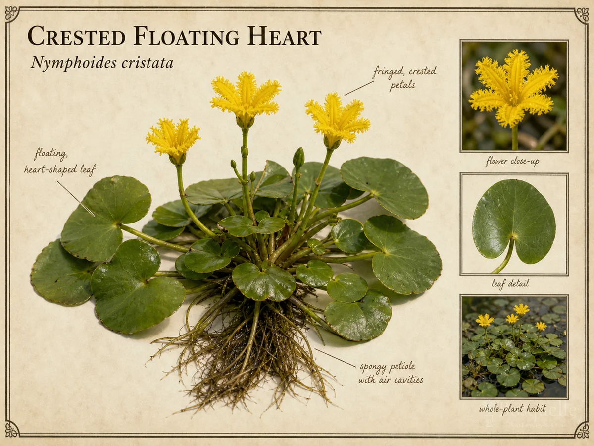 Crested Floating Heart