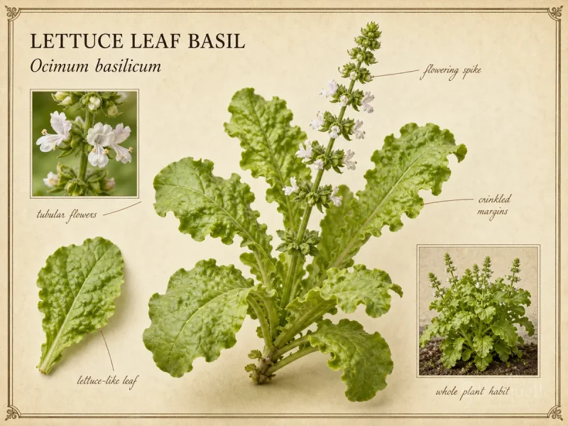 Lettuce Leaf Basil (Ocimum basilicum lettuce leaf)