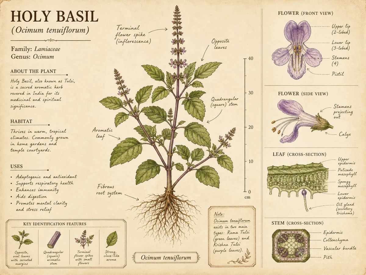 Holy Basil (Ocimum tenuiflorum)