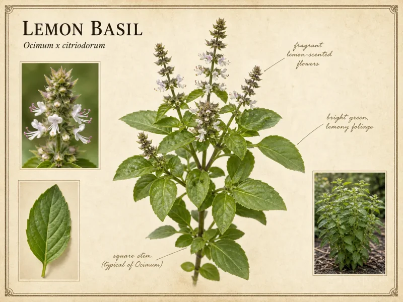 Lemon Basil (Ocimum x citriodorum)