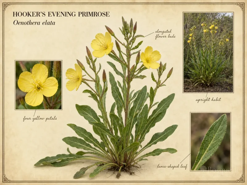 Hooker’s Evening Primrose (Oenothera elata)