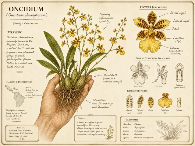 Hand Carrying Oncidium (Oncidium cheirophorum)
