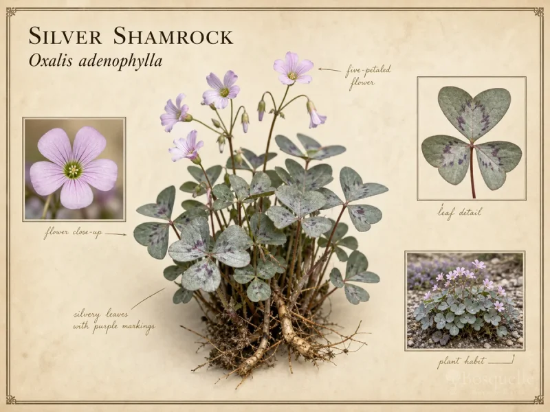 Silver Shamrock (Oxalis adenophylla)