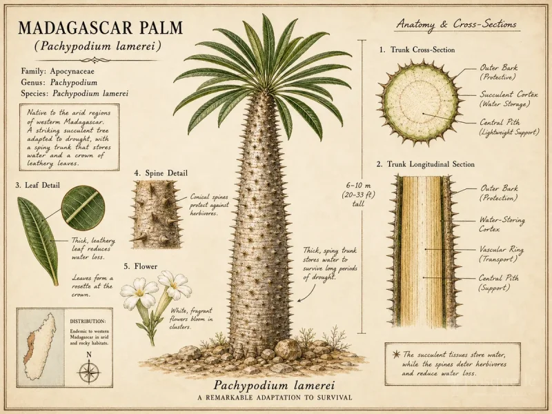 Madagascar Palm (Pachypodium lamerei)