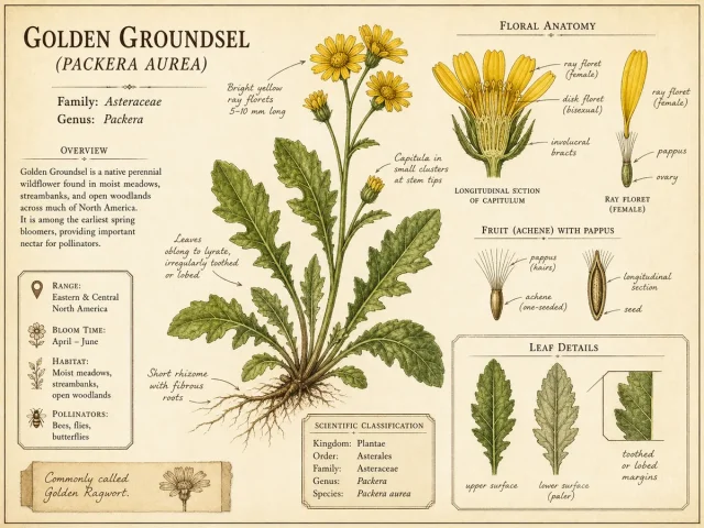 Golden Groundsel (Packera aurea)