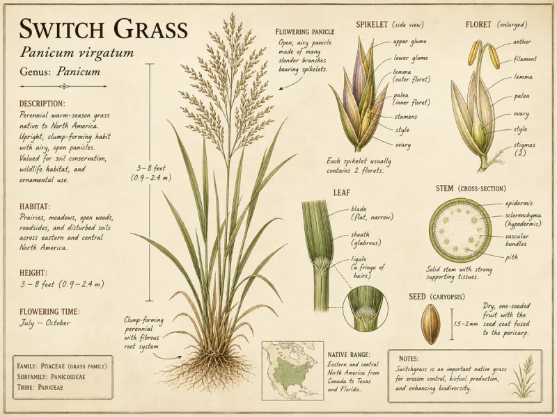 Switch Grass (Panicum virgatum)