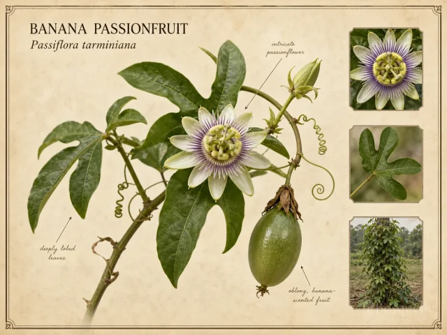 Banana Passionfruit (Passiflora tarminiana)