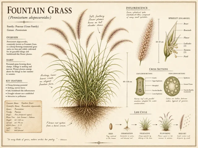 Fountain Grass (Pennisetum alopecuroides)