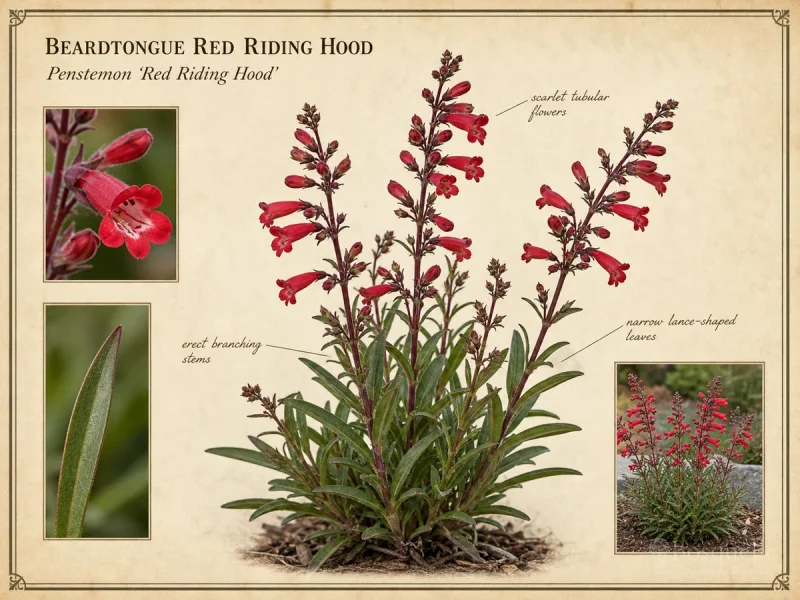 Beardtongue Red Riding Hood (Penstemon Red Riding Hood)