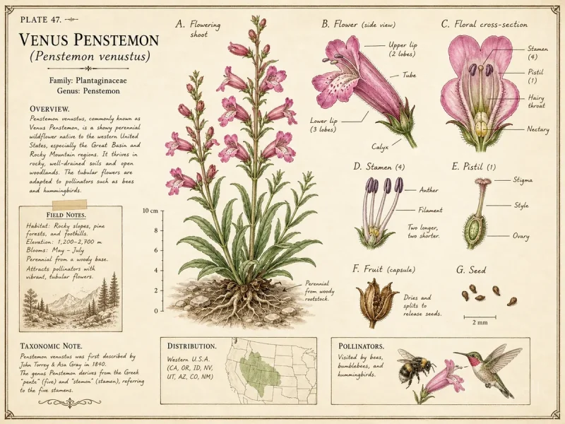 Venus Penstemon (Penstemon venustus)