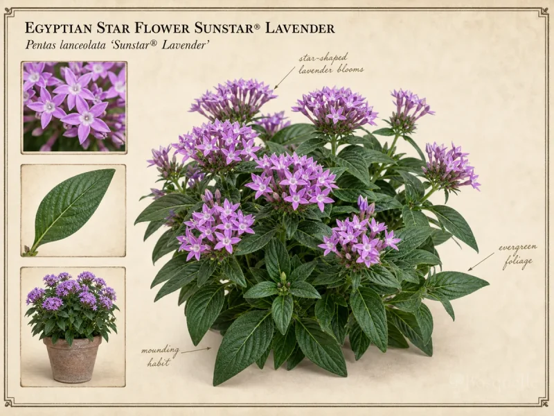 Egyptian Star Flower Sunstar® Lavender — How to plant pentas