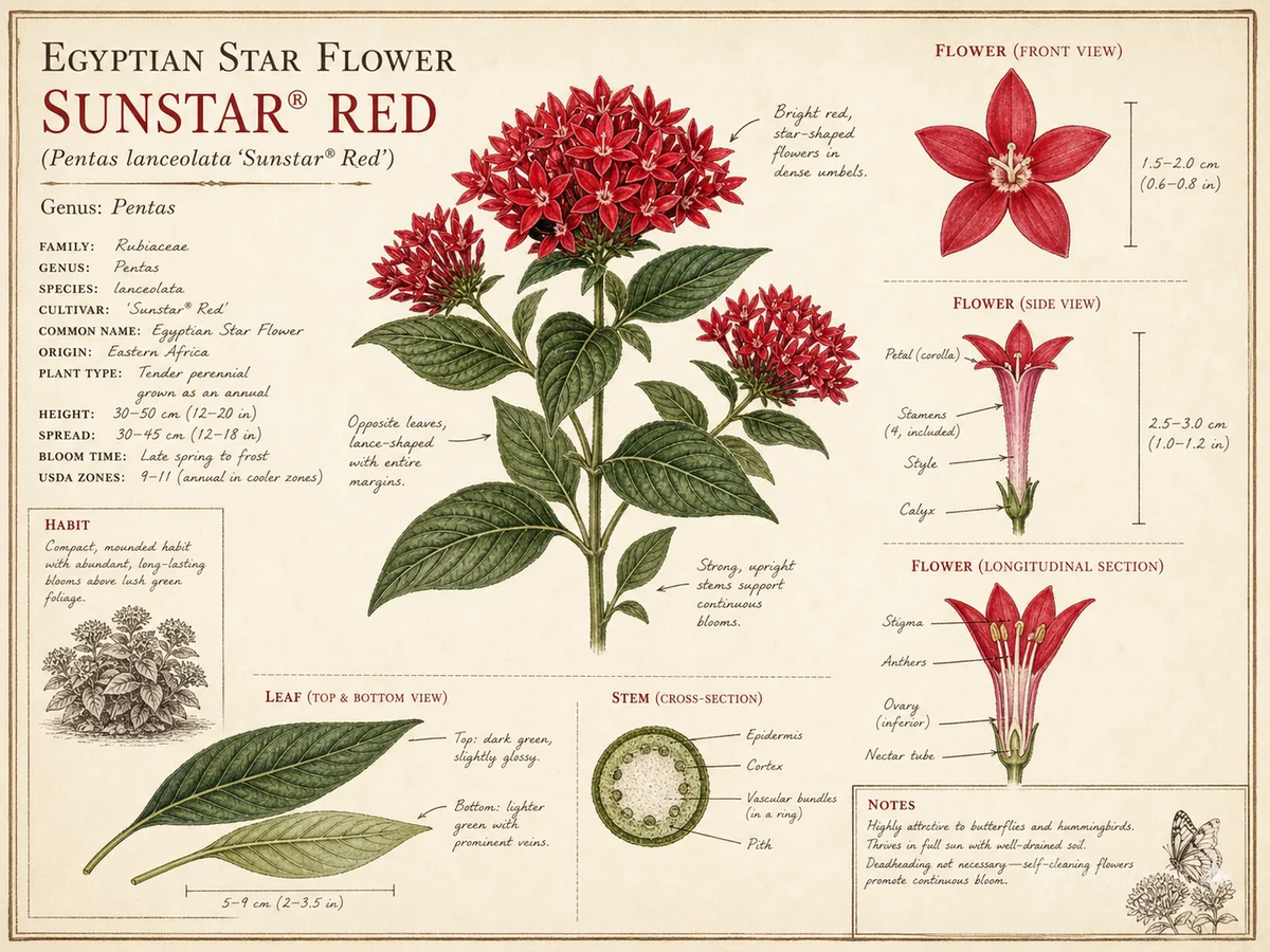 Egyptian Star Flower Sunstar® Red
