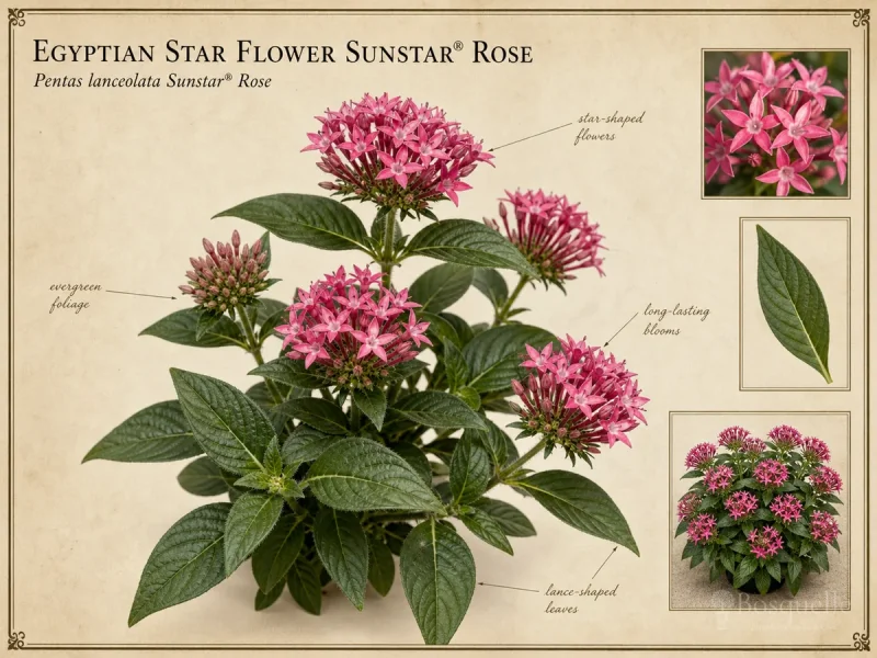 Egyptian Star Flower Sunstar® Rose (Pentas lanceolata Sunstar® Rose)
