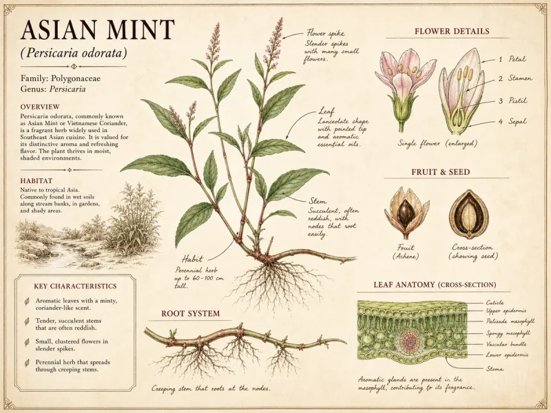 Asian Mint (Persicaria odorata)