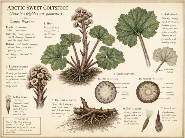 Arctic Sweet Coltsfoot (Petasites frigidus var. palmatus)