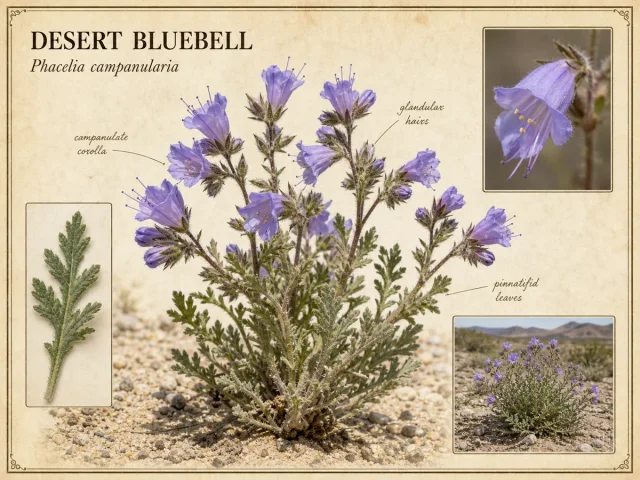 Desert Bluebell (Phacelia campanularia)