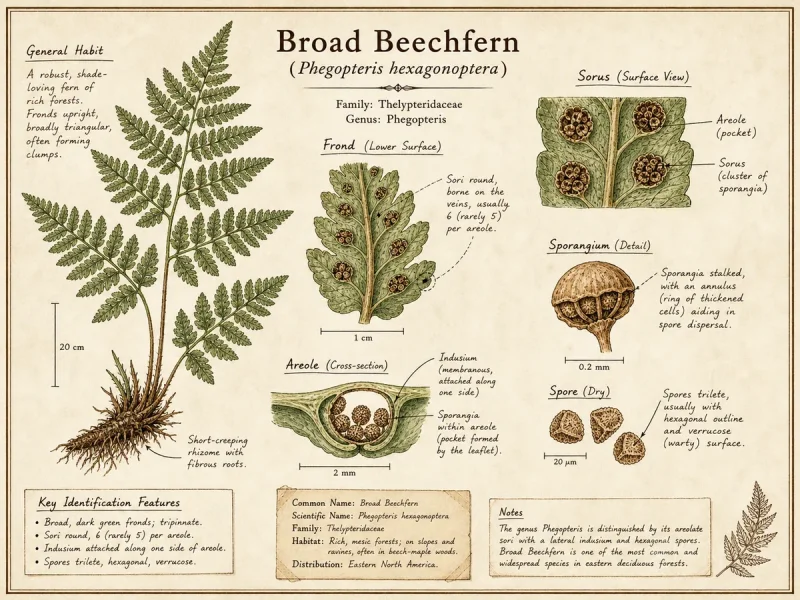 Broad Beechfern (Phegopteris hexagonoptera)