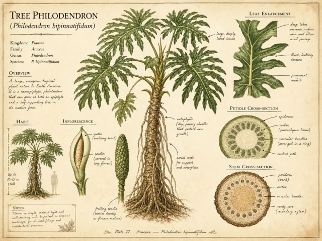 Tree Philodendron (Philodendron bipinnatifidum)