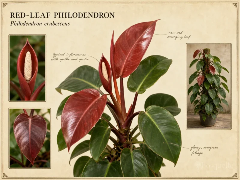 Red-Leaf Philodendron (Philodendron erubescens)