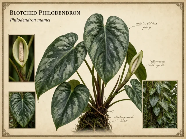 Blotched Philodendron (Philodendron mamei)