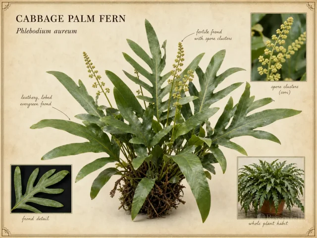 Cabbage Palm Fern (Phlebodium aureum)