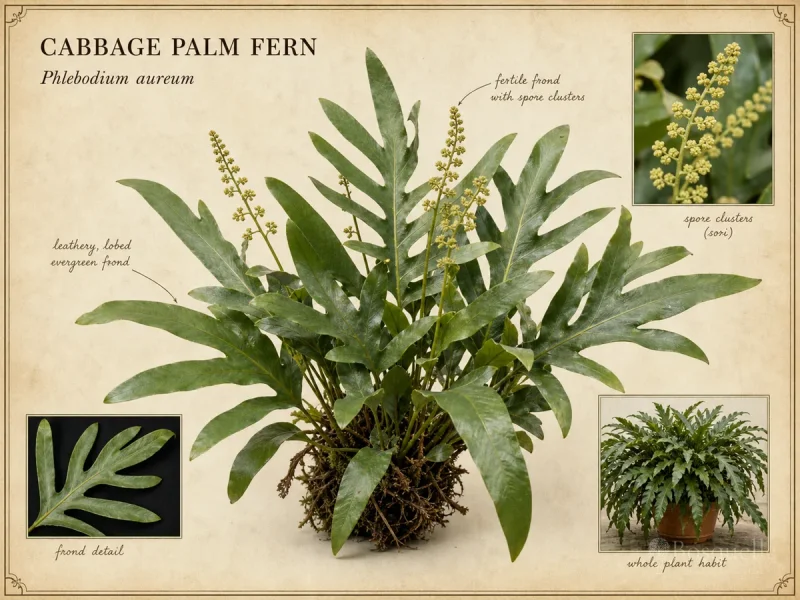 Cabbage Palm Fern (Phlebodium aureum)