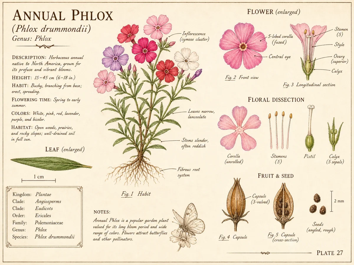 Annual Phlox (Phlox drummondii)