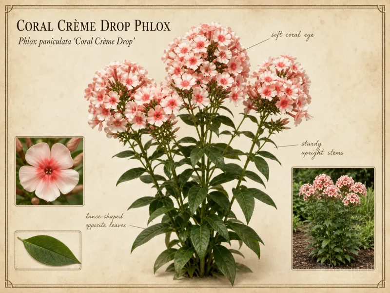 Coral Crème Drop Phlox (Phlox paniculata Coral Crème Drop)