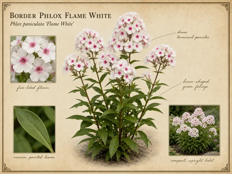 Border Phlox Flame White (Phlox paniculata Flame White)