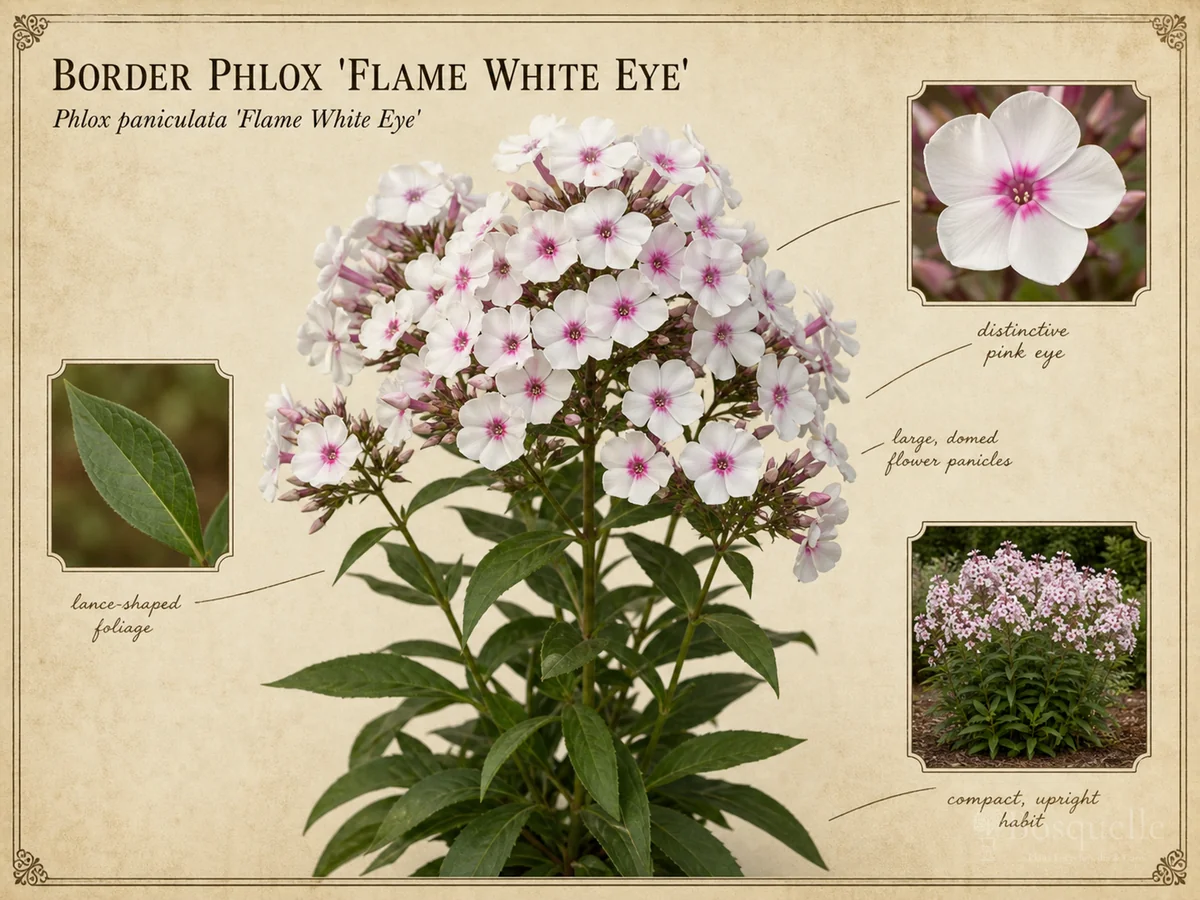 Border Phlox 'Flame White Eye'