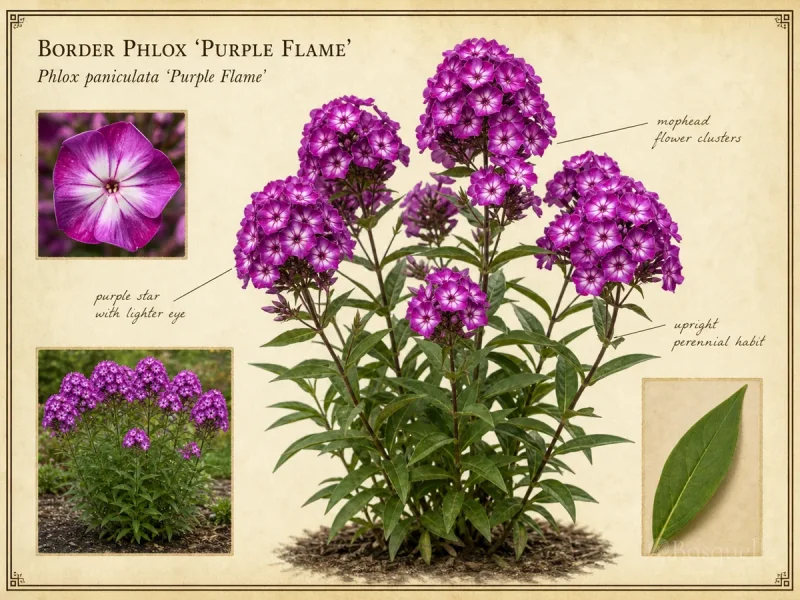 Border Phlox ‘Purple Flame’ (Phlox paniculata Purple Flame)
