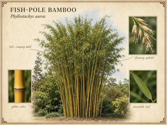 Fish-Pole Bamboo (Phyllostachys aurea)