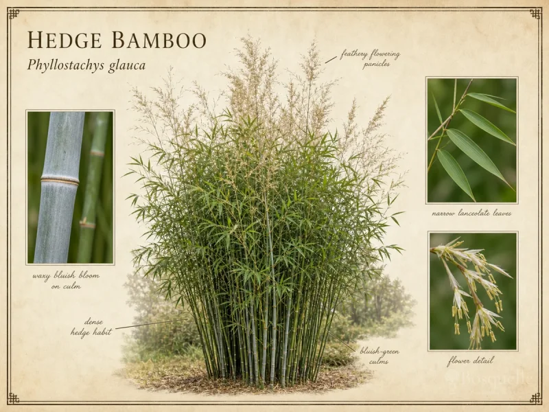 Hedge Bamboo (Phyllostachys glauca)