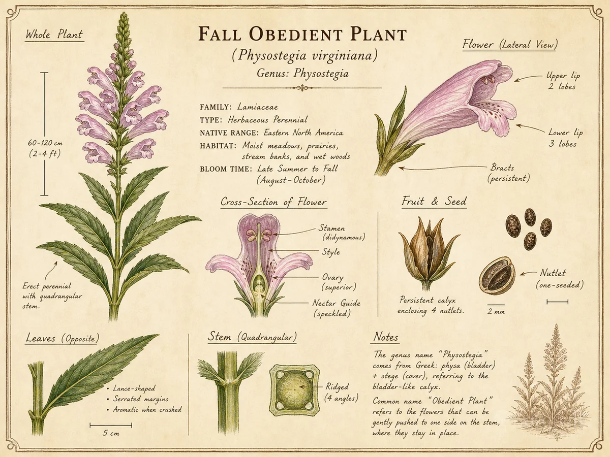 Fall Obedient Plant (Physostegia virginiana)