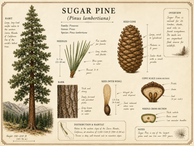 Sugar Pine (Pinus lambertiana)