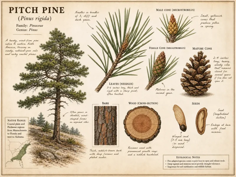 Pitch Pine (Pinus rigida)