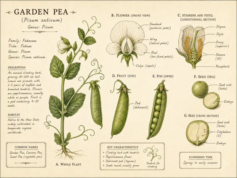 Garden Pea (Pisum sativum)