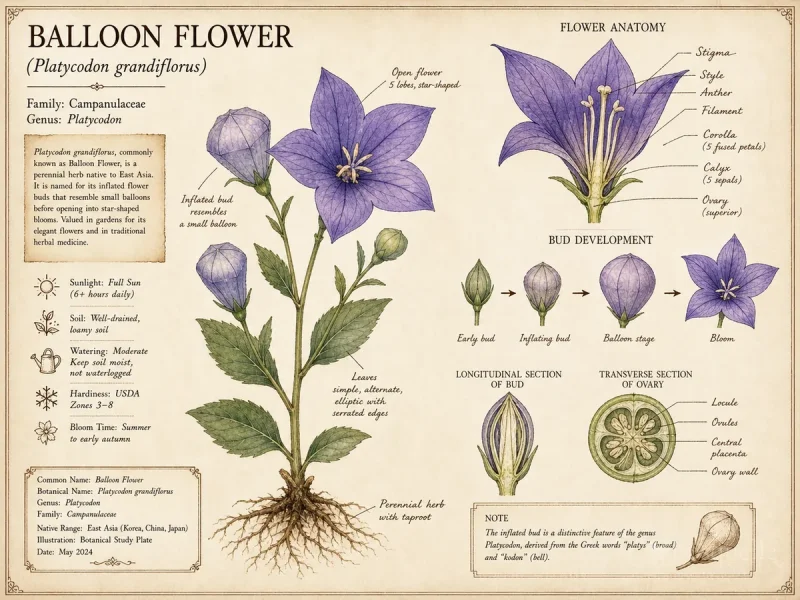 Balloon Flower (Platycodon grandiflorus)