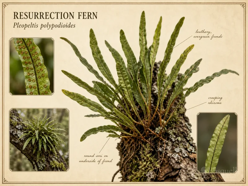Resurrection Fern (Pleopeltis polypodioides)
